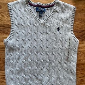 Boys Ralph Lauren Gray Sweater Vest